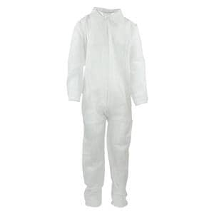 Staff Coverall Spunbonded Polypropylene 2X Large White 5/Bg