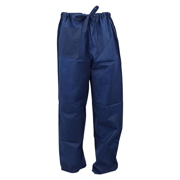 Scrub Pant Spunbonded Polypropylene Large Dark Blue 10/Bg