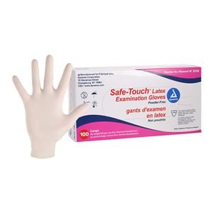 SafeTouch Latex Exam Gloves Large Bisque Non-Sterile