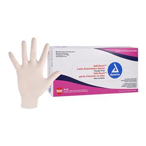 SafeTouch Latex Exam Gloves Small Bisque Non-Sterile