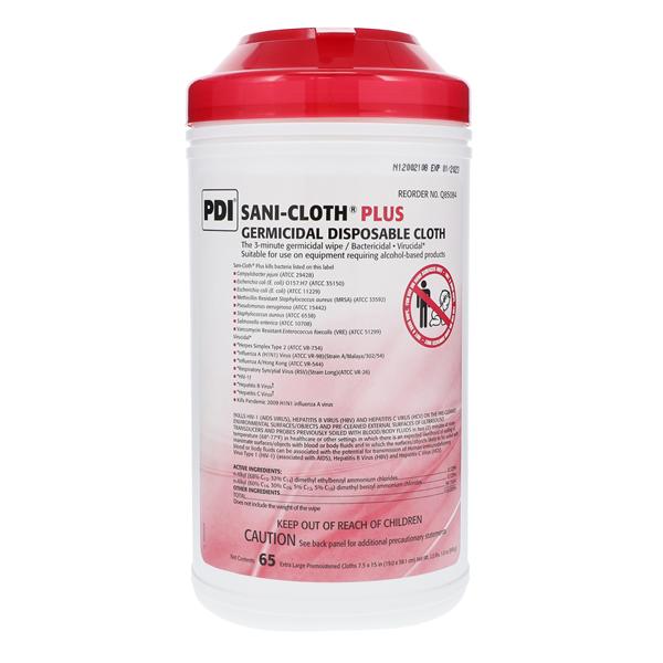 Sani-Cloth Plus Germicidal Cloth X-Large Canister 65/Pk