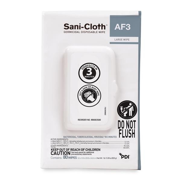 Sani-Cloth AF3 Germicidal Wipes X-Large Soft Pack 80/Pk