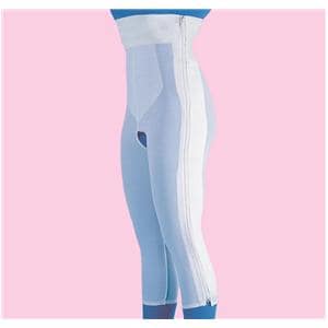 Compression Girdle Below Knee/High Waist XL White