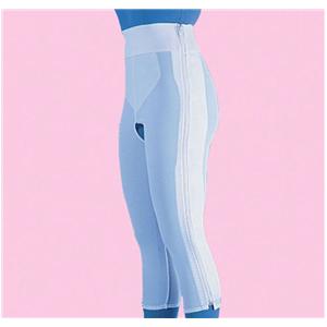 Compression Girdle Below Knee Large 41-45" White