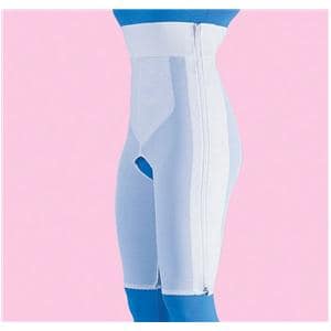 Compression Girdle Above Knee/High Waist XL 46-50" White