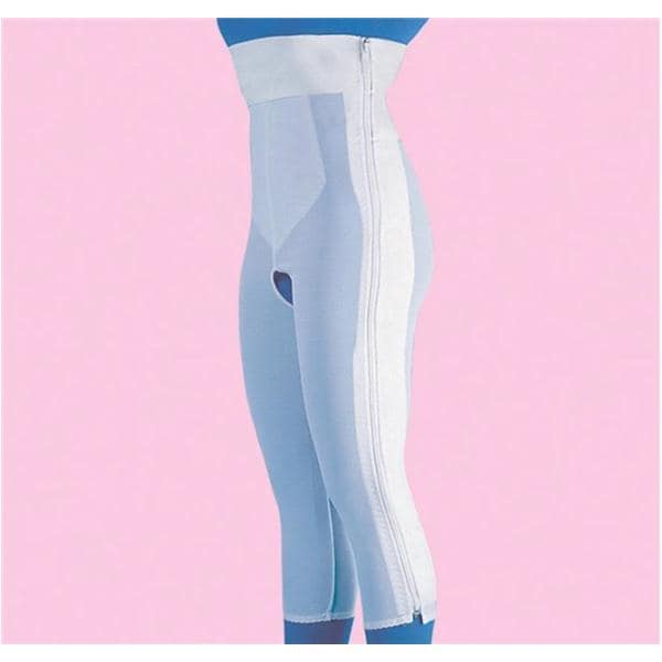 Compression Girdle Above Knee/High Waist 2XL 51-55" White