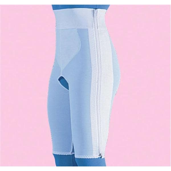 Compression Girdle Above Knee Large 41-45" White