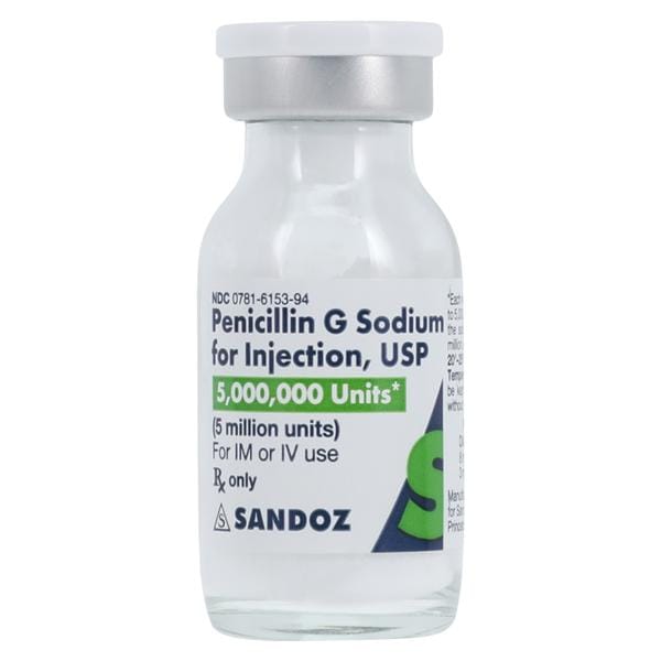 Penicillin G Sodium Injection 5MU/vl Powder SDV 10/Package