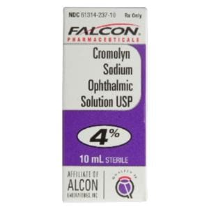 Cromolyn Sodium Ophthalmic Solution 4% Bottle 10mL 10mL/Bt