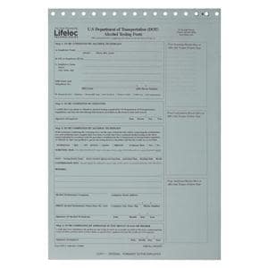 DOT Alcohol Breath Test Form 100/Pk