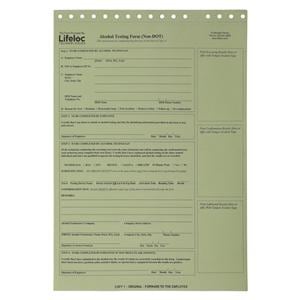 Non-DOT Form For Alcohol Breath Test 100/Pk