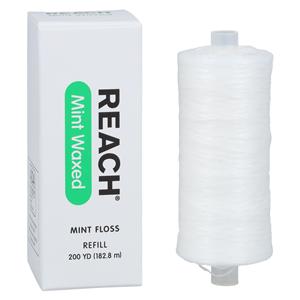 REACH Floss Waxed 200 Yards Mint Ea, 24 EA/CA