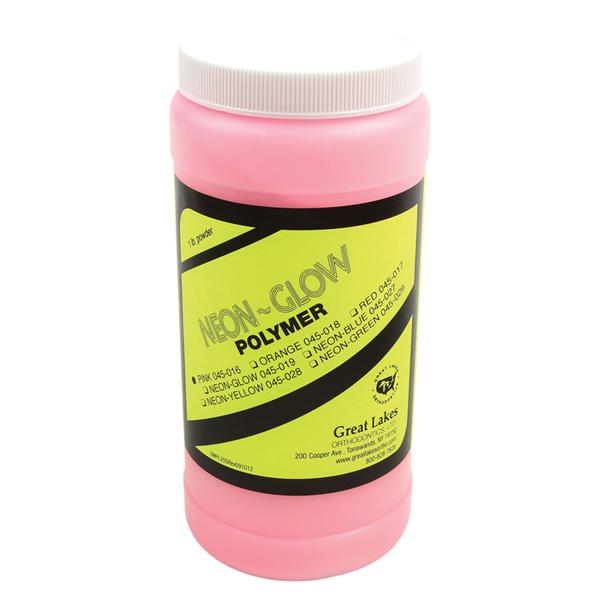 Neon Glow Orthodontic Resin Acrylic Polymer Neon Pink 1/Lb