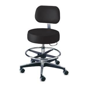 C11001B Series Exam Stool Black 250lb Capacity