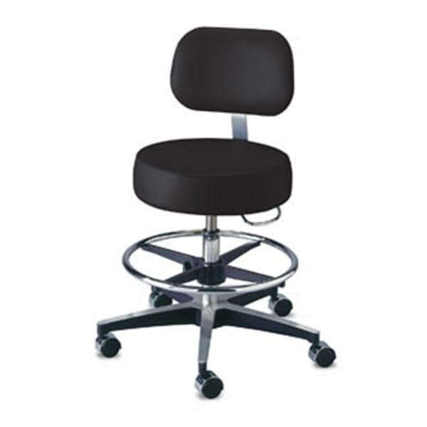 C11001B Series Exam Stool Black 250lb Capacity