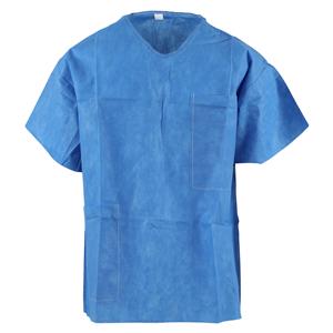 Scrub Shirt 3 Layer SMS 3X Large Blue 60/Ca