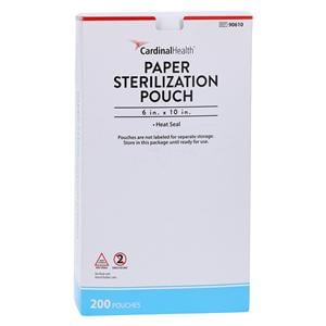 Sterilization Pouch Heat Seal 6 in x 10 in 200/Pk