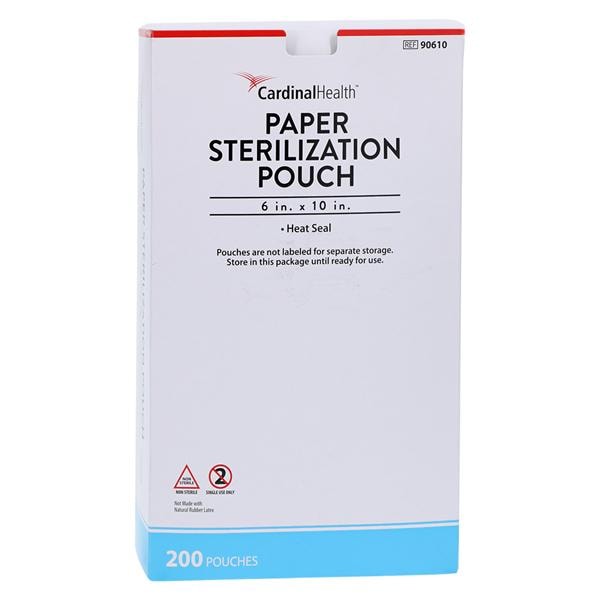 Sterilization Pouch Heat Seal 6 in x 10 in 200/Pk