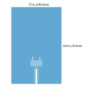 Astound 106"x77" Non-Sterile Cesarean Drape Fenestrated