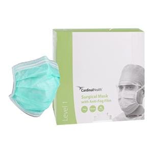 Secure-Gard Surgical Mask ASTM Level 1 Fog-Free Strip Green 50/Bx