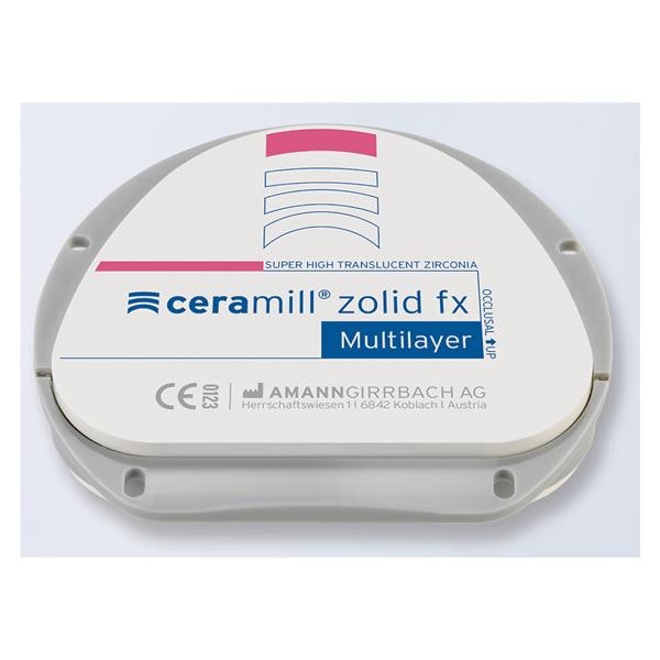 Ceramill Zolid FXML Zirconia Disc C1/C2 71x16 Ea