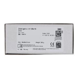 Zolid Gen-X Zirconia Disc A1 98x16 Ea