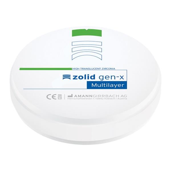 Zolid Gen-X Zirconia Disc B3 98x18 Ea