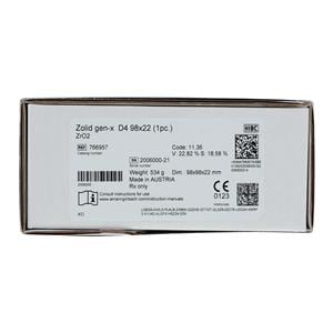 Zolid Gen-X Zirconia Disc D4 98x22 Ea