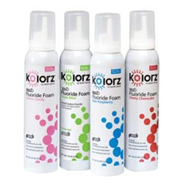 Kolorz Fluoride Foam 1.23% APF Cotton Candy 2/Pk