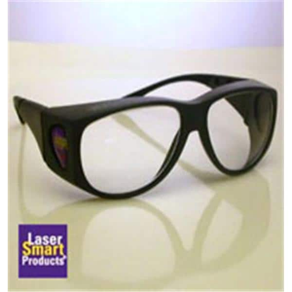 Glasses Safety Kentek Large Black Reusable W/ Cs/Clth/Adj Lngth Ea