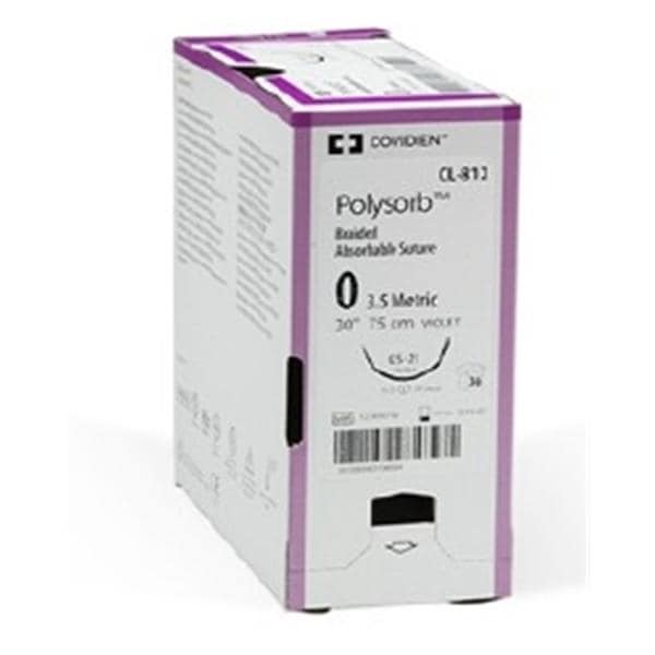 Polysorb Suture 6-0 12" Polyester Braid SS-29/SS-29 Violet 12/Ca