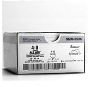 Maxon Suture 3-0 30" Polyglyconate Copolymer Monofilament GS-10/C-6 Clear 36/Ca