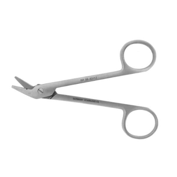 Wire Cutting Scissors Side Angled 4-3/4" Stainless Steel Non-Sterile Reusable Ea