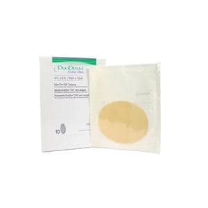 DuoDerm Hydrocolloid Barrier Dressing 4x6" Sterile Oval X Thn Adhs Flsh Abs LF