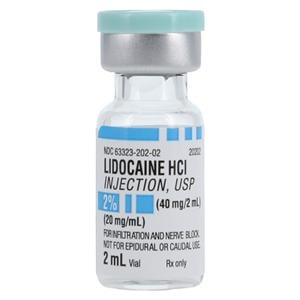 Lidocaine HCl Injection 2% SDV 2mL 25/BX