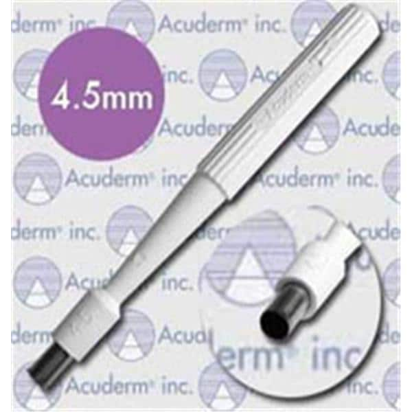 Acu-Punch Dermal Biopsy Punch 4.5mm Stainless Steel Blade Sterile Dsp 50/Bx