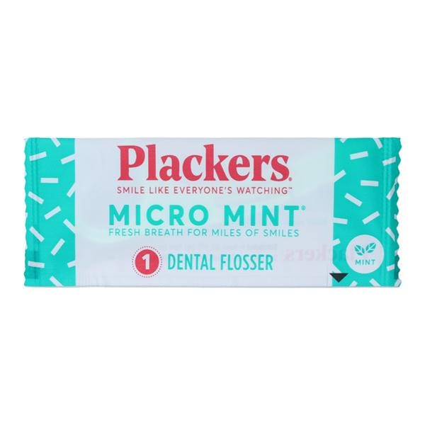 Plackers Flosser Micro Mint Individually Wrapped 1000/Ca