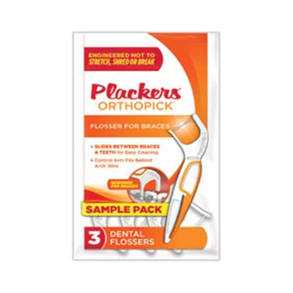 Plackers Orthopick Flosser Kids Refill Pack 90Pk/Bx, 6 BX/CA