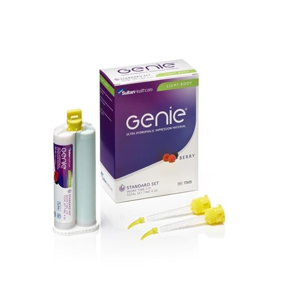 Genie Impression Material Std St 50 mL Light Body Berry Cartridge Package 2/Pk