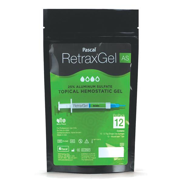 Retrax 25% Aluminum Sulfate Gel 0.75 Gm Pro Pack 12 Syringe Kit 12/Pk
