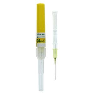 SurFlash IV Catheter 24 Gauge 3/4" Yellow 50/Bx