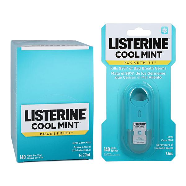 Listerine Pocket Mist Mist Cool Mint 0.25 oz 6/Pk