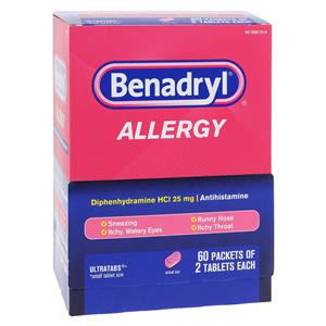 Benadryl Allergy Oral Ultratabs 25mg 60x2/Bx