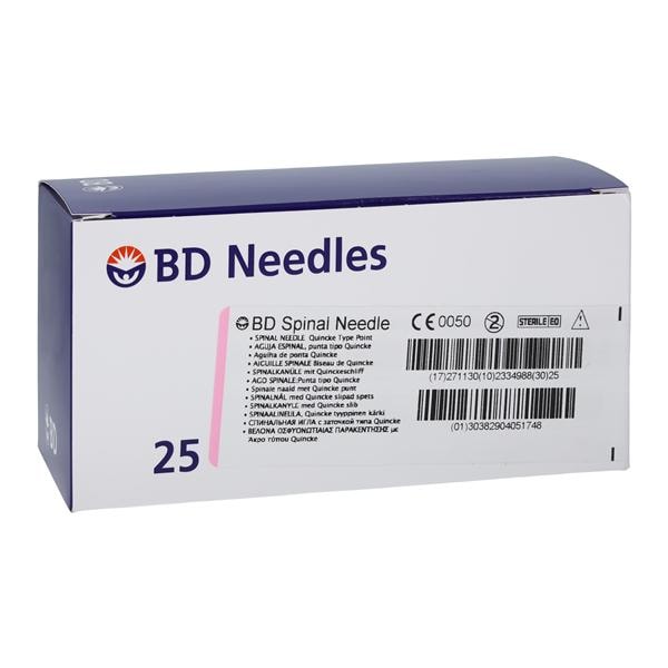 Quincke Spinal Needle 18g 3", 4 BX/CA