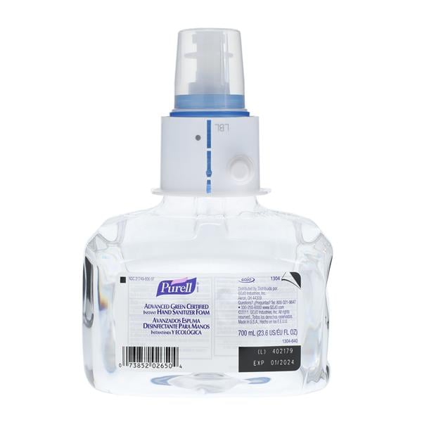 Purell Advanced Foam Sanitizer 700 mL Refill Ea