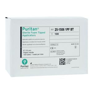 Puritan Swab Applicator 6" Polystyrene Handle Sterile 100/Bx