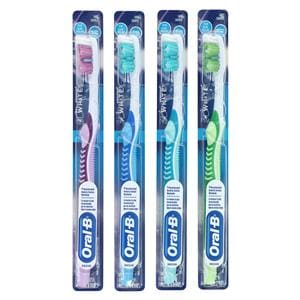 Oral-B Vivid White Manual Toothbrush Adult 35 Tuft Soft 12/Bx