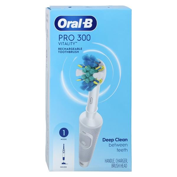 Oral-B Pro 300 Vitality FlossAction Rechargeable Electric  Toothbrush Ea, 3 EA/CA