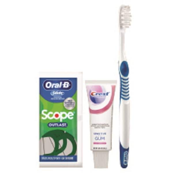 Crest Oral-B Sensitive Toothbrush Bundle Bundle with Flossers 72/Ca