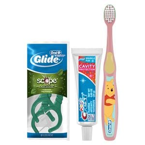 Crest Oral-B Toothbrush 2+ Years Bundle with Flossers 72/Ca